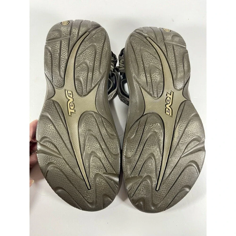 Teva Men’s Sport Sandals - Size 10 - Brown Geometric Pattern